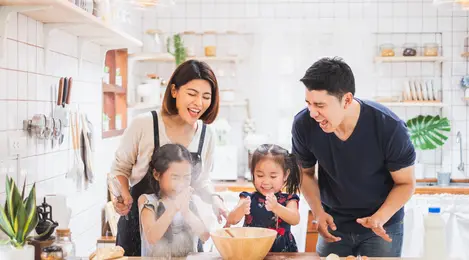 Momen hangat bersama keluarga